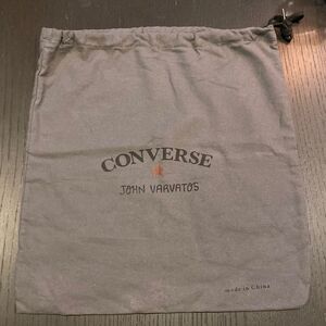 Converse John Varvatos Shoe Dustbag Drawstring Tie Grey